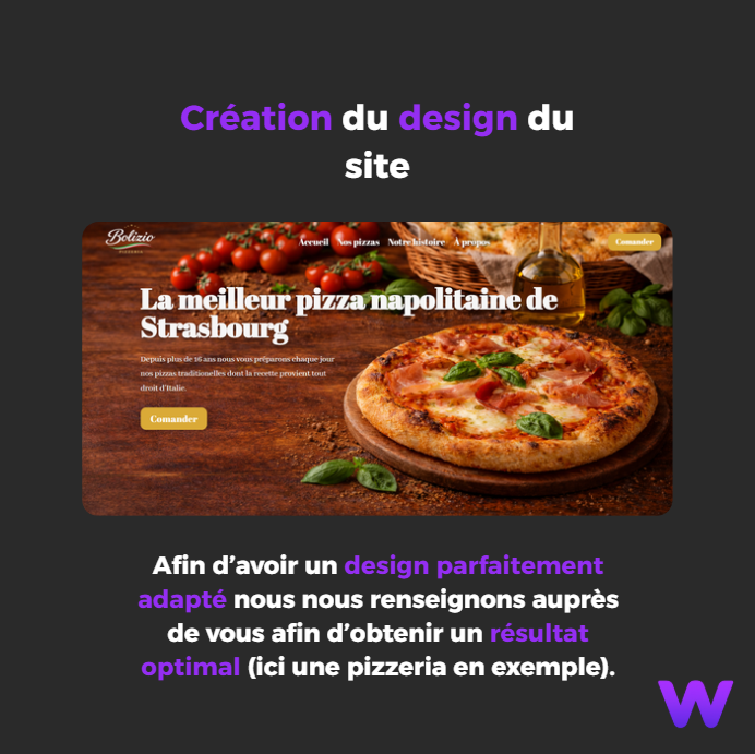 Conception du design d'un site web moderne